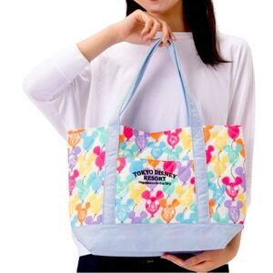 Japan Tokyo Disney Resort Mickey Balloon Colorful baby Bag Tote new with tags